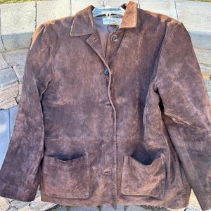Vintage Eddie Bauer Suade Leather Jacket Size XL
